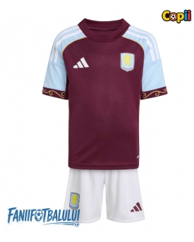 Aston Villa Echipament de Fotbal Replică 2025-26 Copii Acasa (+ Șorturi)